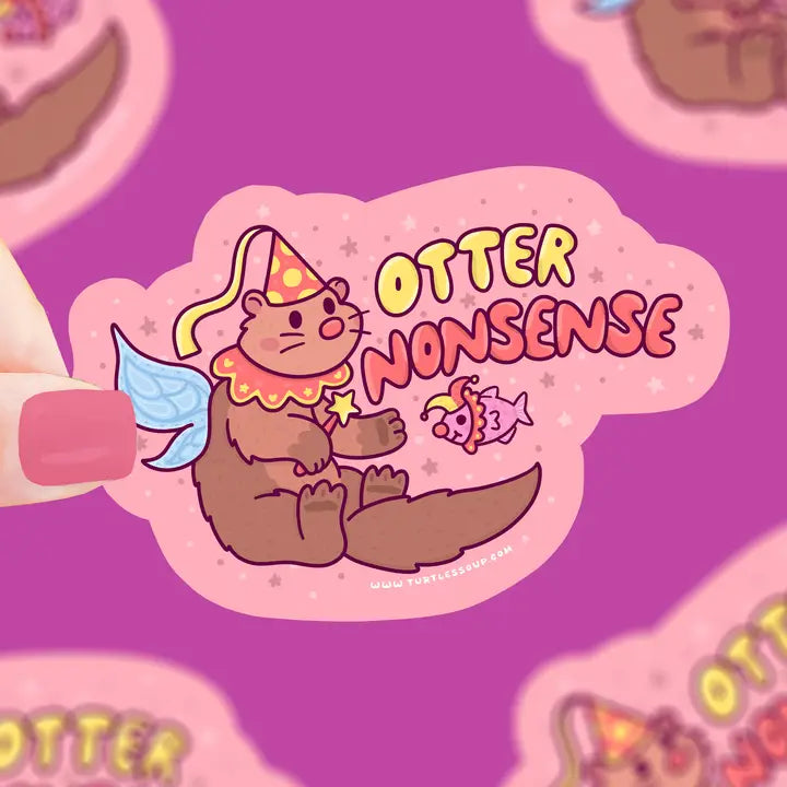 Otter Nonsense Vinyl Sticker