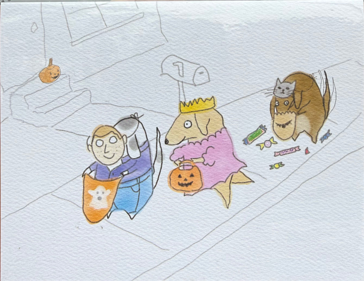 Trick or Treating Dogs