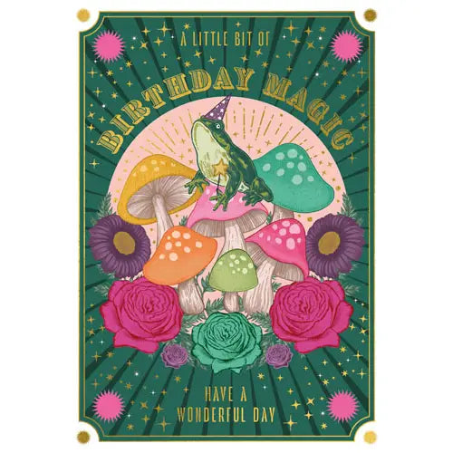 Magic Toad Birthday Card