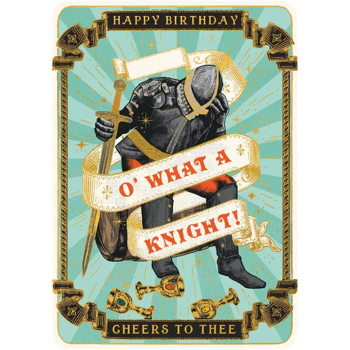 Birthday Knights Greeting Card