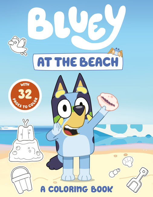 Bluey: At the Beach: A Coloring Book (Bluey)