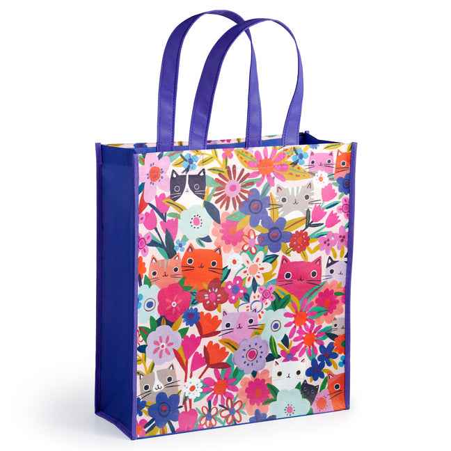 Blooming Cats Reusable Tote Bag