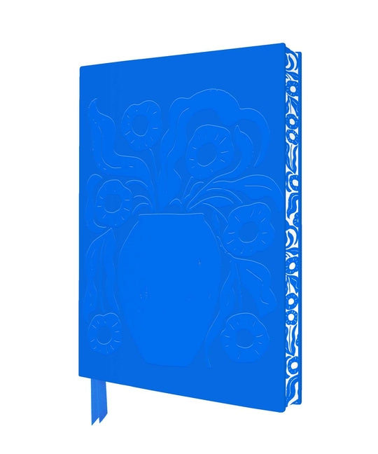 Vicky Yorke: Ziva Blue Vase & Flower Artisan Art Notebook