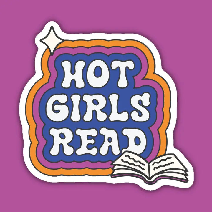 Hot Girls Read Vinyl Sticker