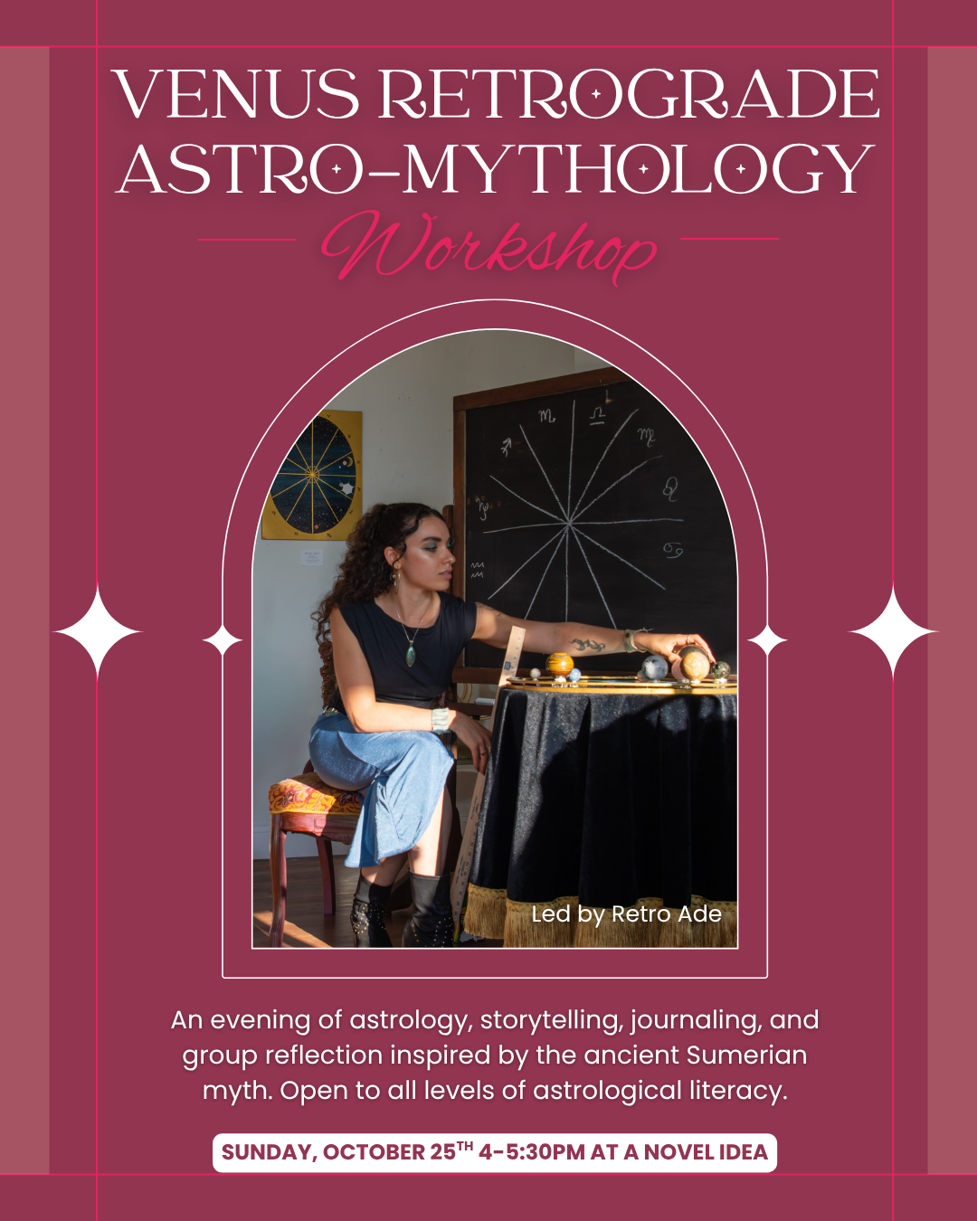 Astro-Mythology Workshop: Venus Retrograde & Inanna in the Underworld October 25th 4pm