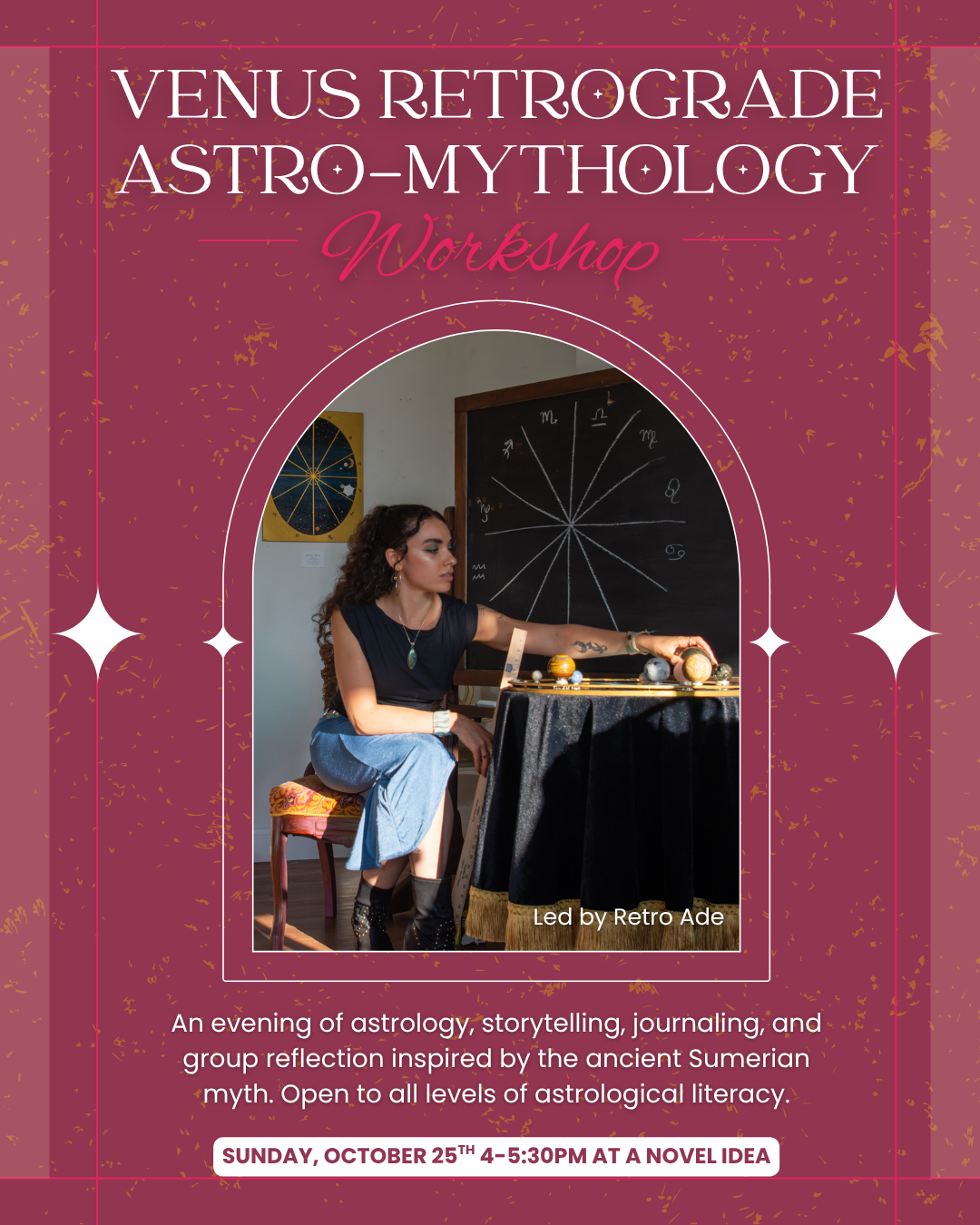 Astro-Mythology Workshop: Venus Retrograde & Inanna in the Underworld October 25th 4pm