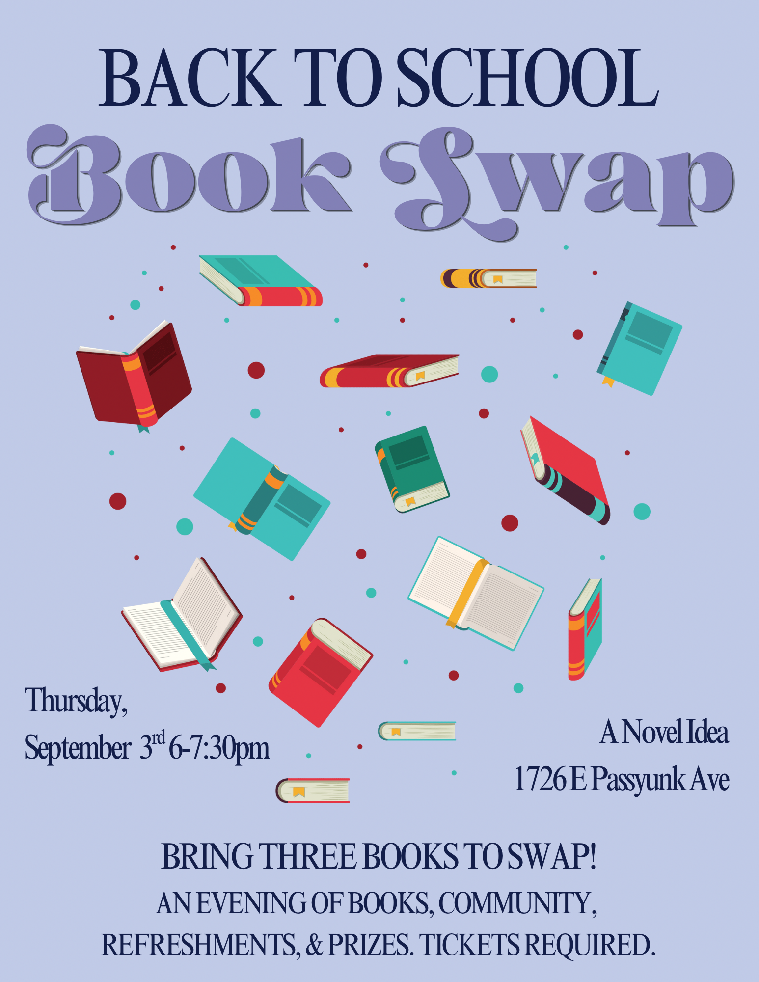Back to School Book Swap September 3rd 6pm