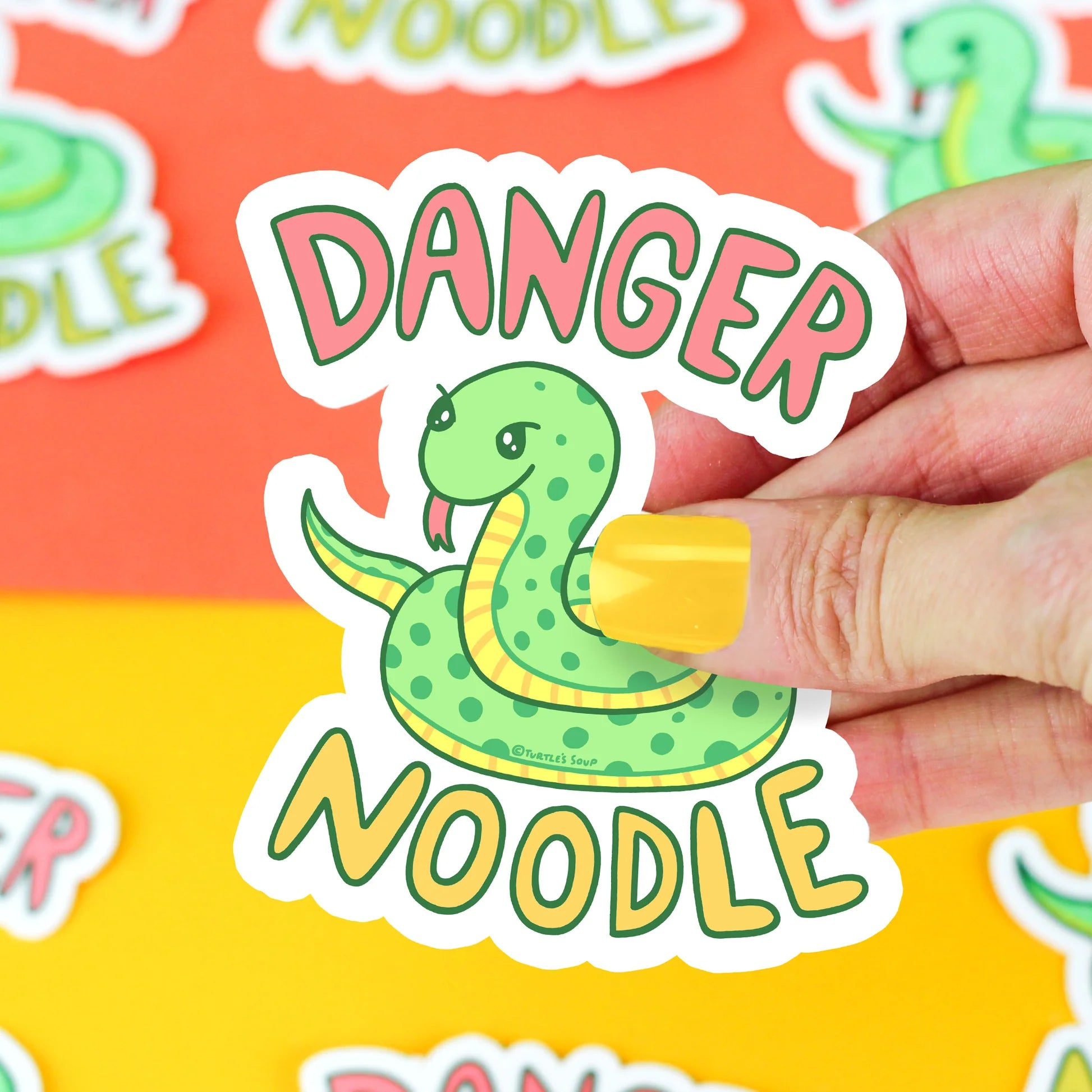 Danger Noodle Snake Sticker
