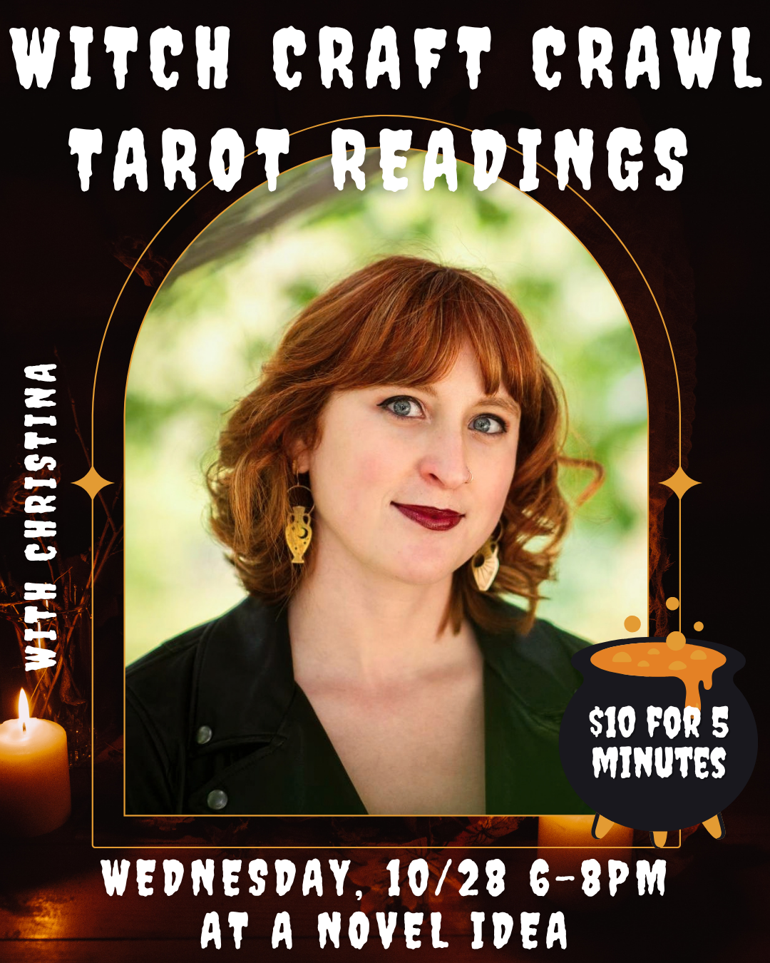Witch Craft Crawl Tarot Readings with Christina October 28th 6pm