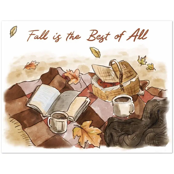 Fall Picnic Greeting Card