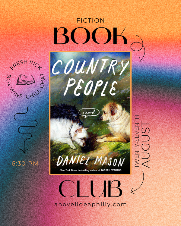 Adult Fiction Book Club: Country People August 27th 6:30pm