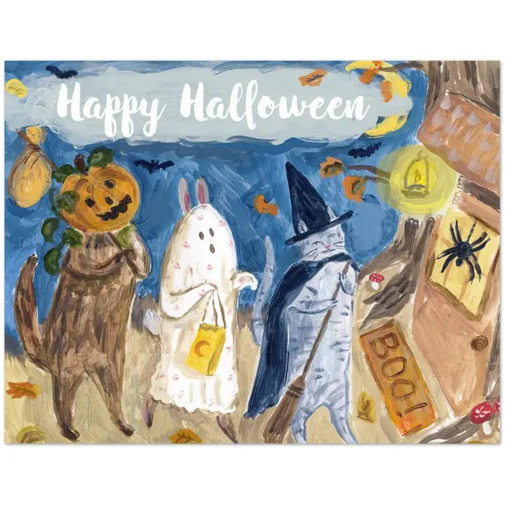 Halloween Parade Greeting Card