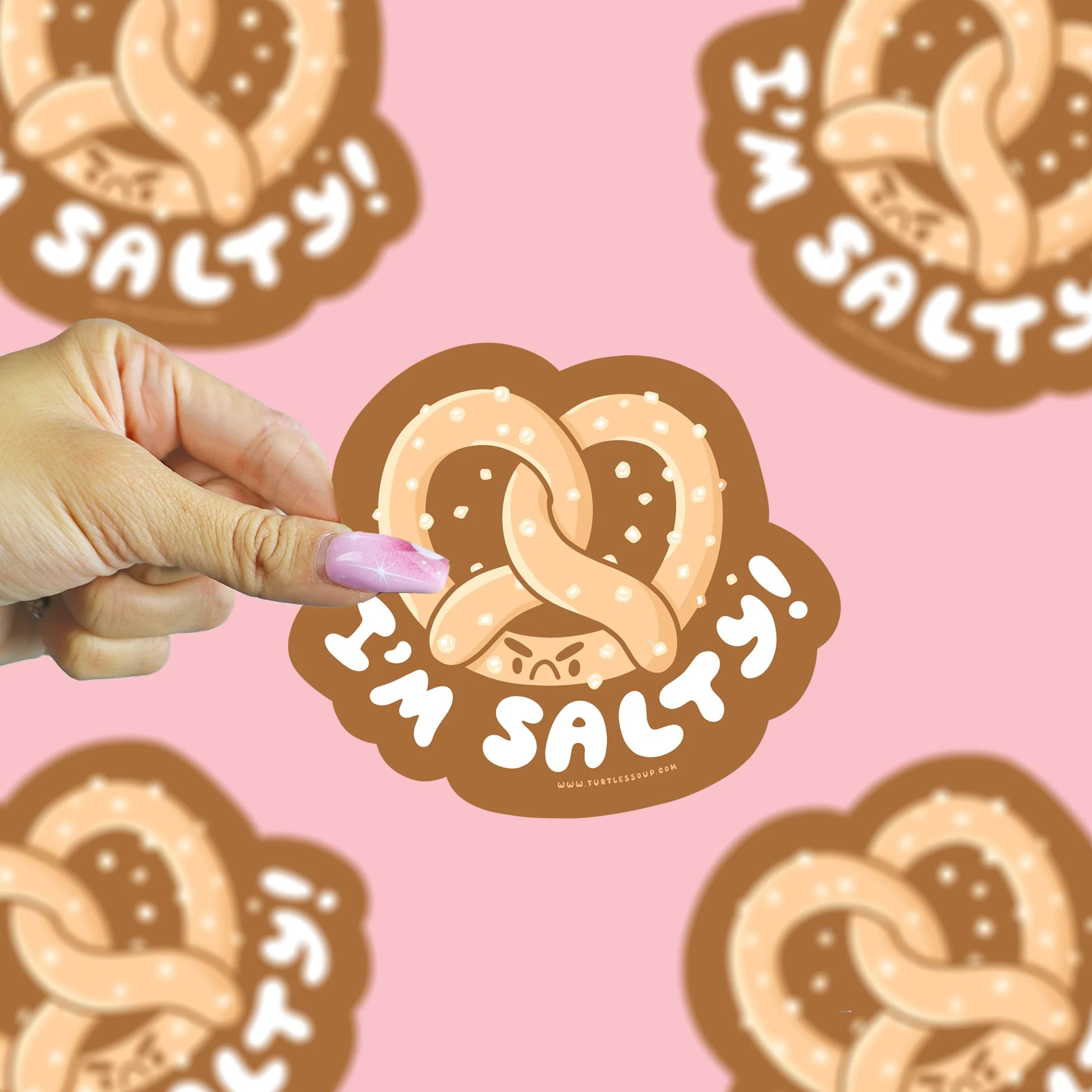 I'm Salty Pretzel Vinyl Sticker