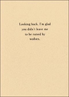 Raised by wolves