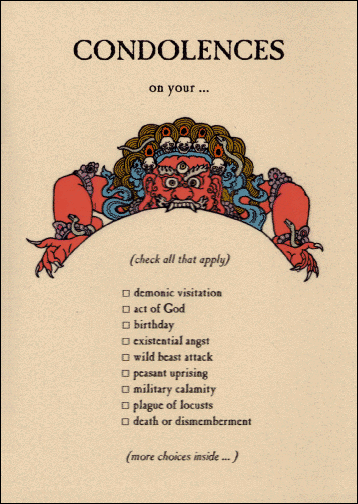 Condolences Card