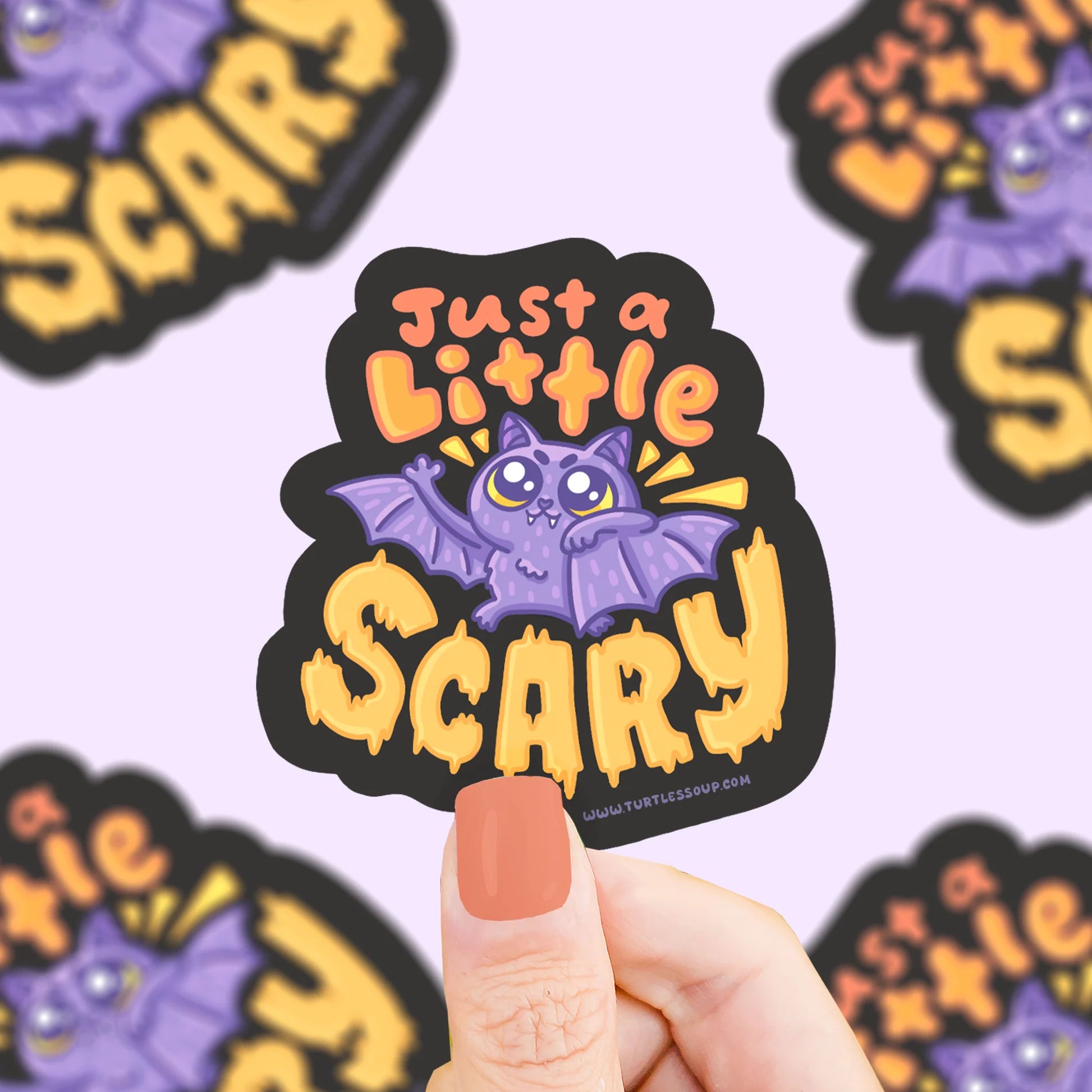 Just A Little Scary Bat Sticker