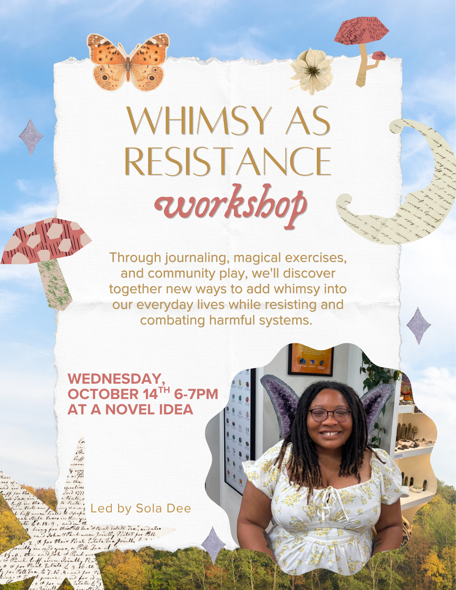 Whimsy as Resistance Workshop October 14th 6pm