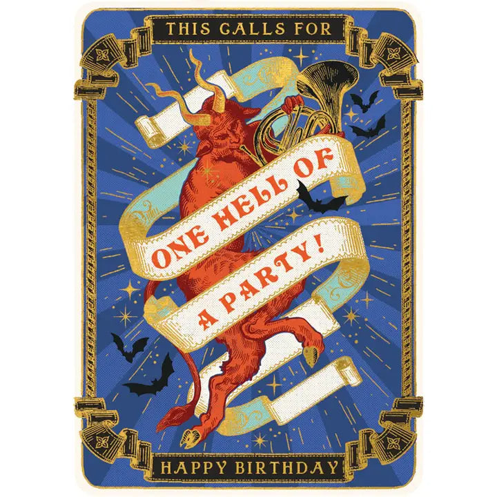 Birthday Hell Party Greeting Card