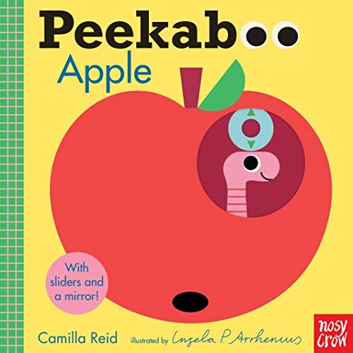 Peekaboo: Apple: (An Interactive Board Book for Babies & Toddlers with Mirror & Sliders to Push, Pull, or Turn. Cute Artwork Includes a Baby, Butterfl